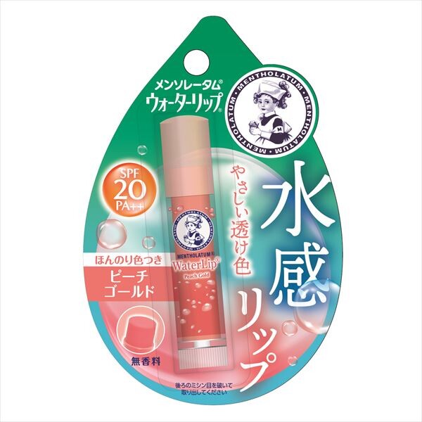 Rohto曼秀雷敦 Water Lip 水潤護唇膏(蜜桃金色)