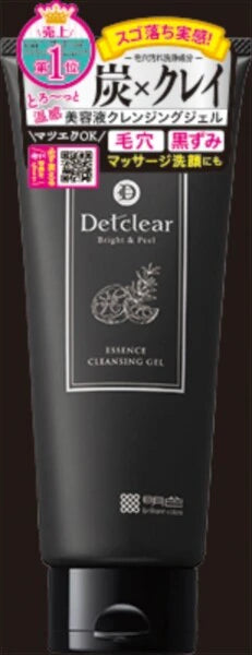 明色化粧品DET Clear 亮白去角質精華卸妝啫喱(炭泥配方)