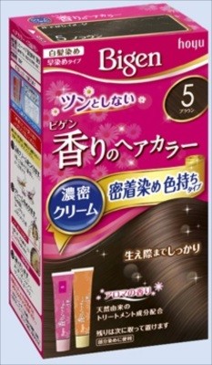 Bigen 香氛染髮面霜 5號 啡色(遮白髮用)