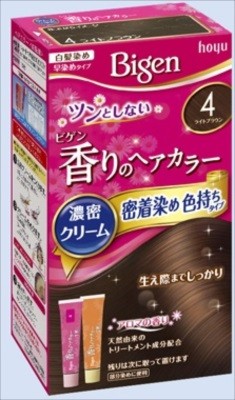 Bigen 香氛染髮面霜 4 淺啡色(遮白髮用)