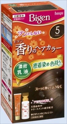 Bigen 香氛染髮乳液 5號 啡色(遮白髮用)