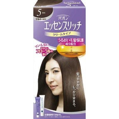 PAON 精華滋潤面霜型染髮劑 5(遮蓋白髮用)
