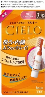 Cielo EX 乳霜染髮劑 3PK 粉紅啡色(遮白髮用)