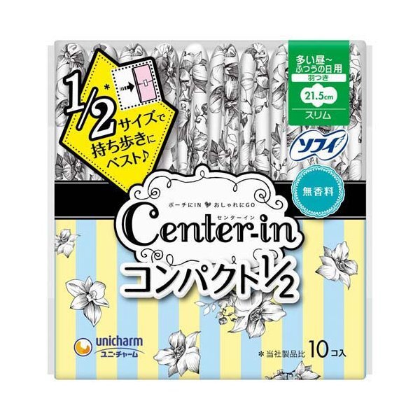 Unicharm Center-in Sanitary Napkins Compact Fluffy Normal Day use