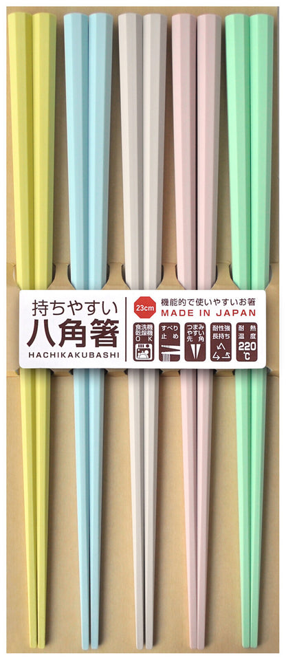 Visitor Chopstick Pastel Octagon 5P 2 3 cm