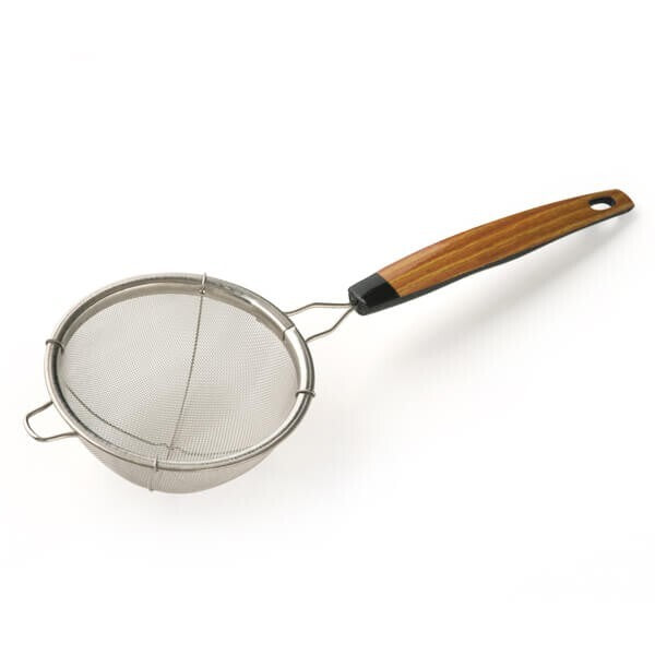 Wood Grain Tea Strainer Cross Type (diameter 7.5 cm) (Made in Japan)