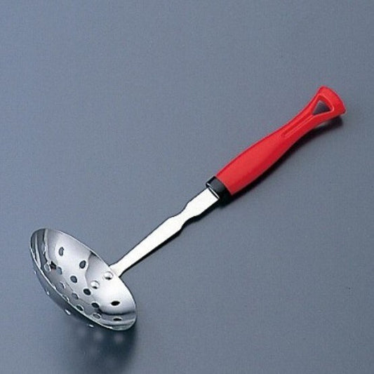 Stainless Steel Slim Ladle (with holes) Length 27cm diameter 8.7cm (Made in Japan)