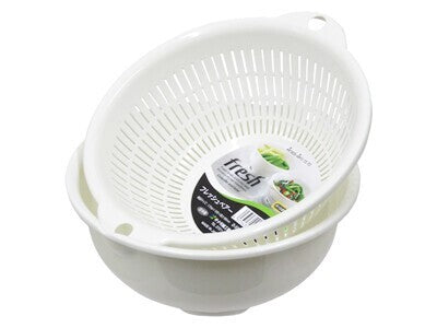 筲箕及水盤套裝 1.1L 直徑179×高86mm(日本製)