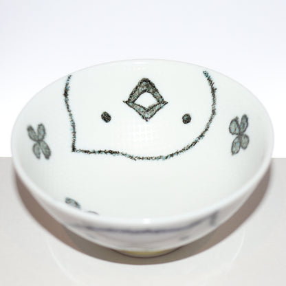 Bowl Smile Animal Chick Kids Rice Bowl 11cm Mino Ware Made in Japan