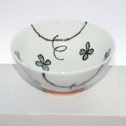 Bowl Smile Animal Piggy Kids Rice Bowl 11cm Mino Ware Made in Japan
