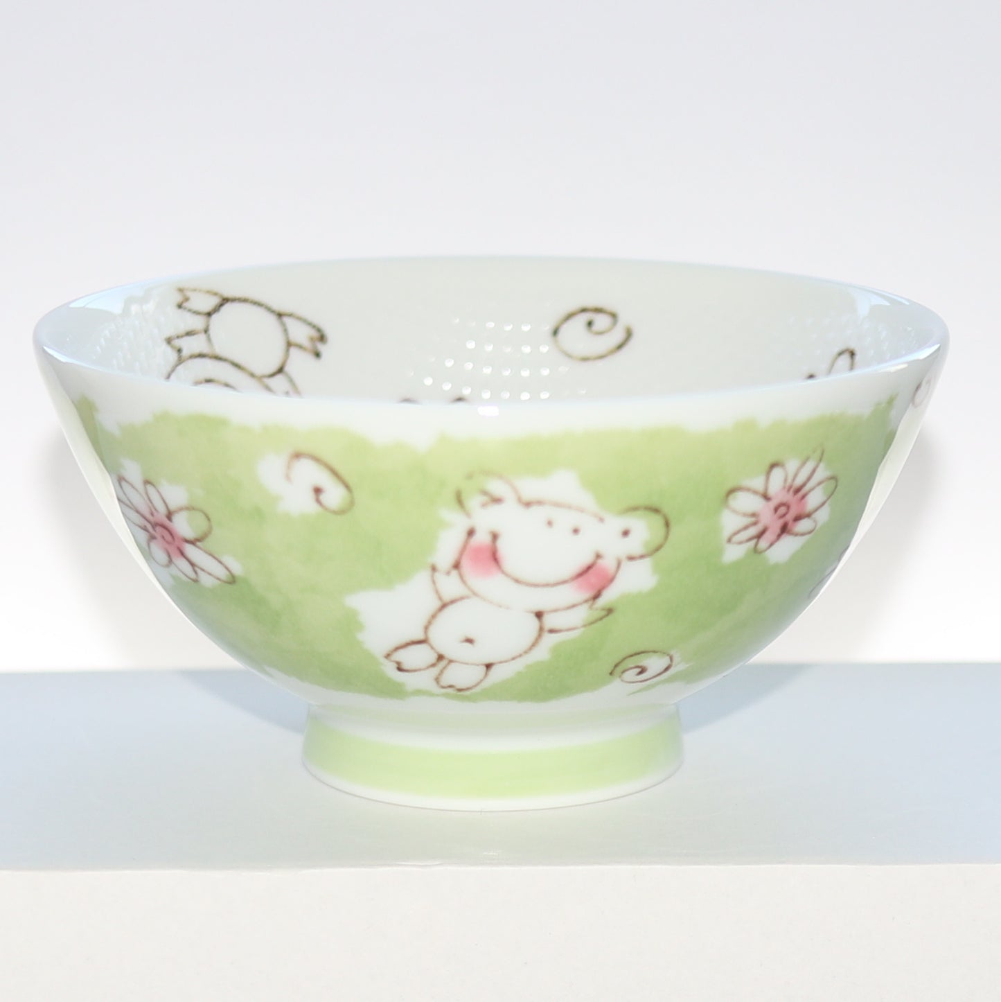 Bowl Smile Animal Frog Kids Rice Bowl 11cm Mino Ware Made in Japan