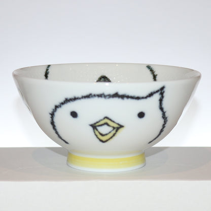 Bowl Smile Animal Chick Kids Rice Bowl 11cm Mino Ware Made in Japan