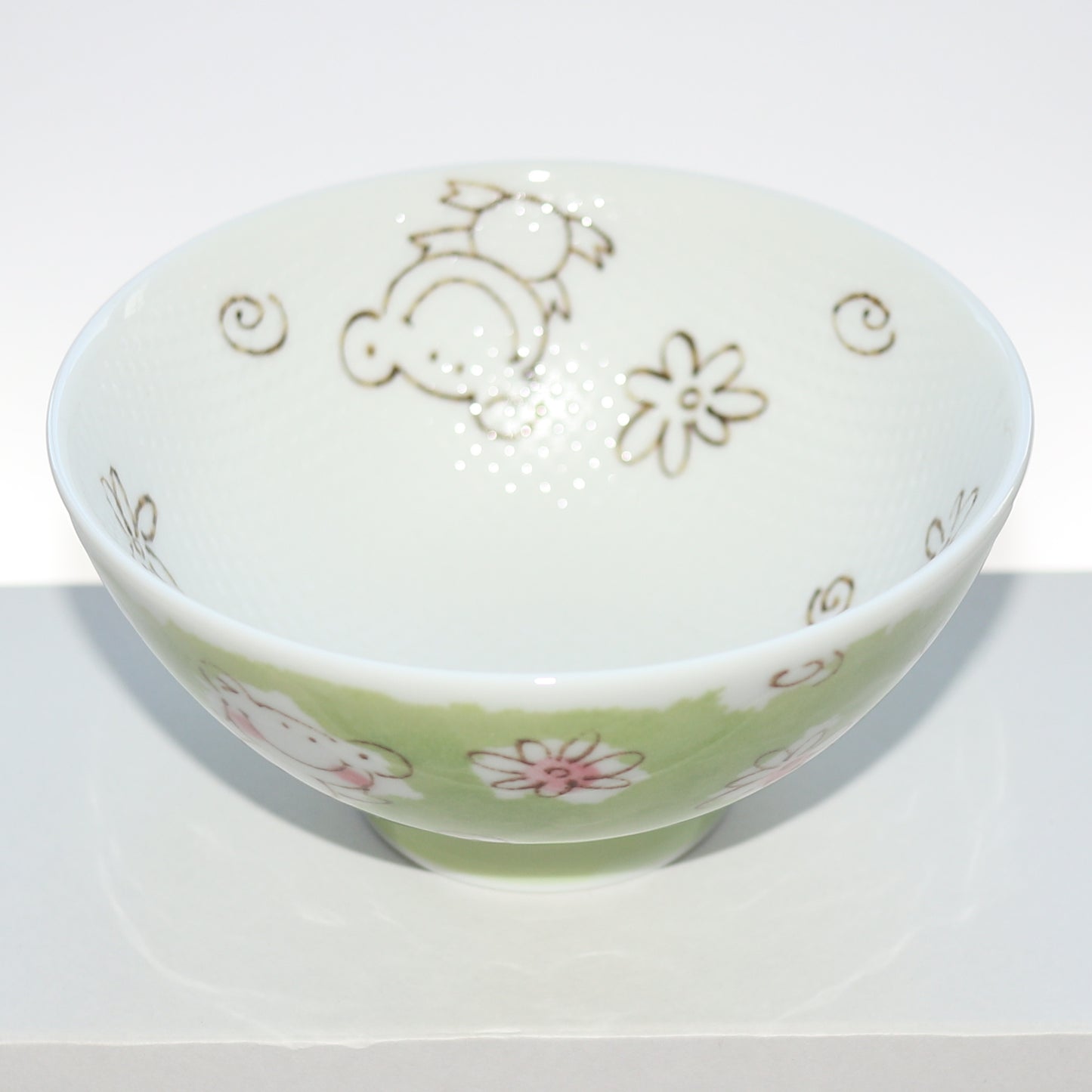 Bowl Smile Animal Frog Kids Rice Bowl 11cm Mino Ware Made in Japan