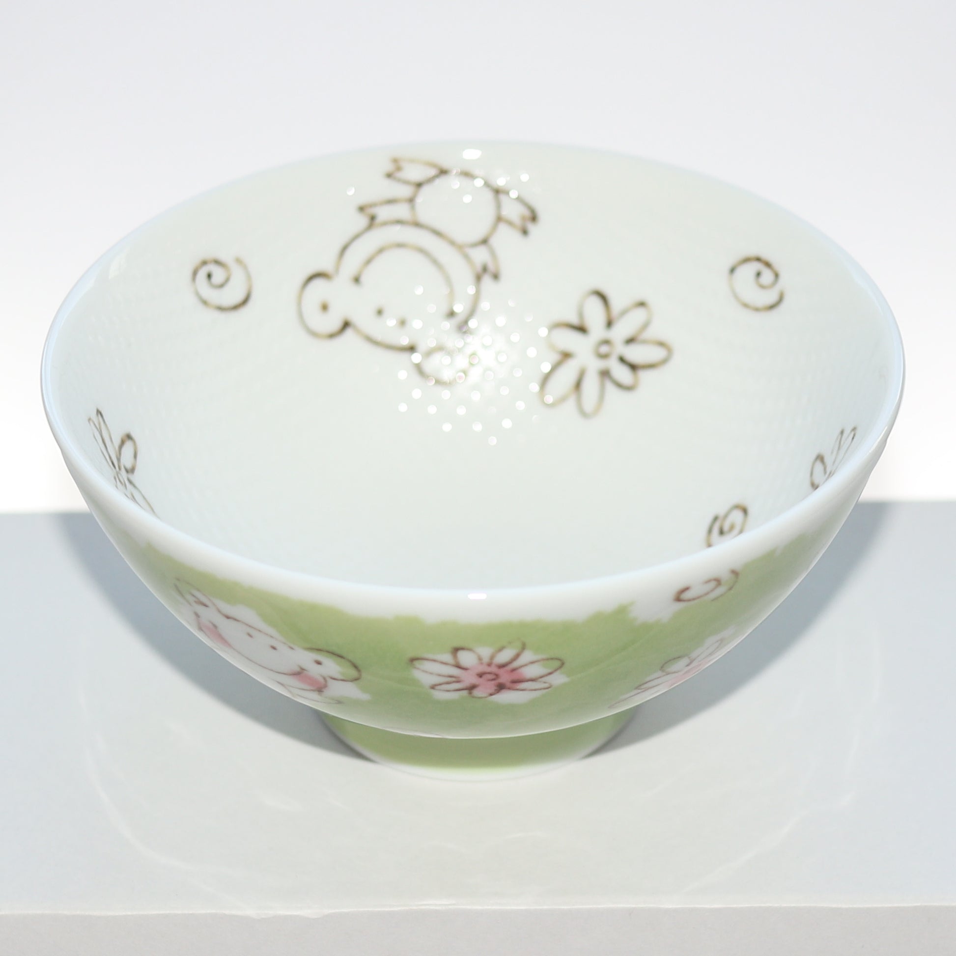 Bowl Smile Animal Frog Kids Rice Bowl 11cm Mino Ware Made in Japan