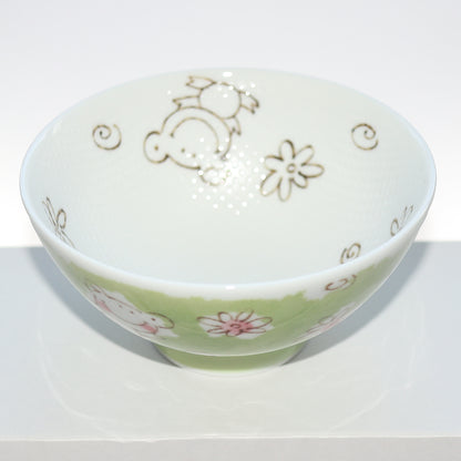 Bowl Smile Animal Frog Kids Rice Bowl 11cm Mino Ware Made in Japan