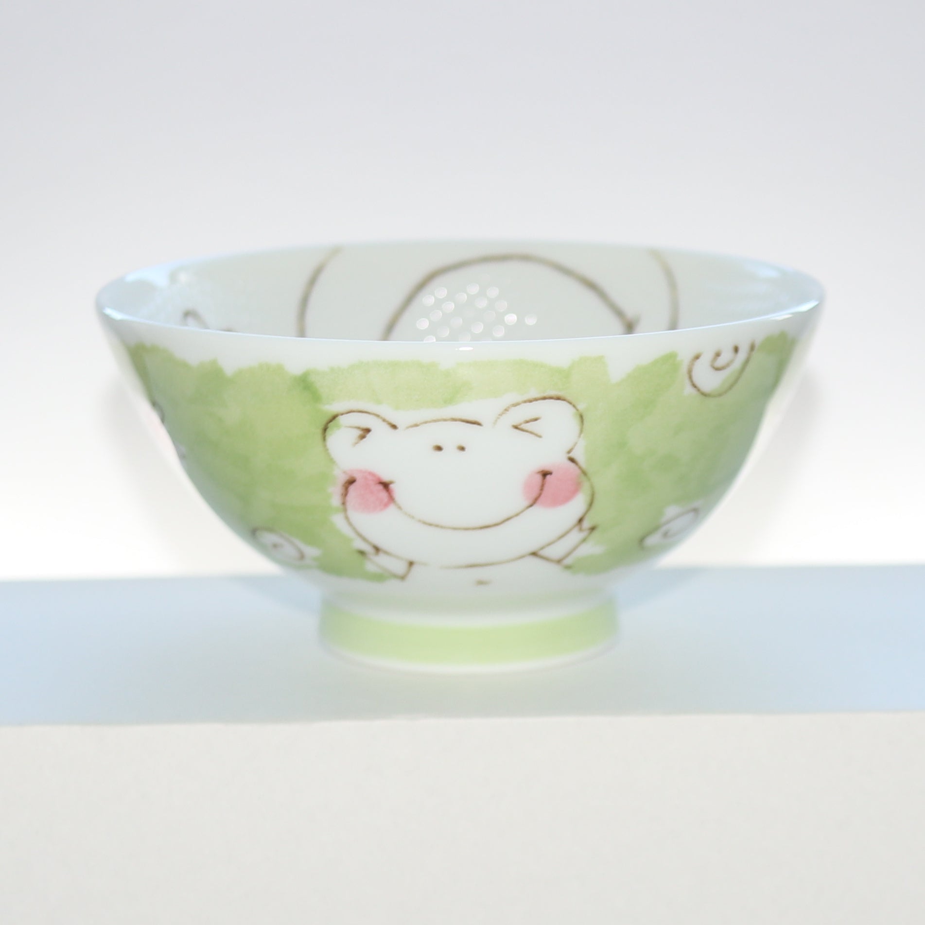 Bowl Smile Animal Frog Kids Rice Bowl 11cm Mino Ware Made in Japan