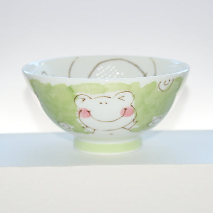 Bowl Smile Animal Frog Kids Rice Bowl 11cm Mino Ware Made in Japan