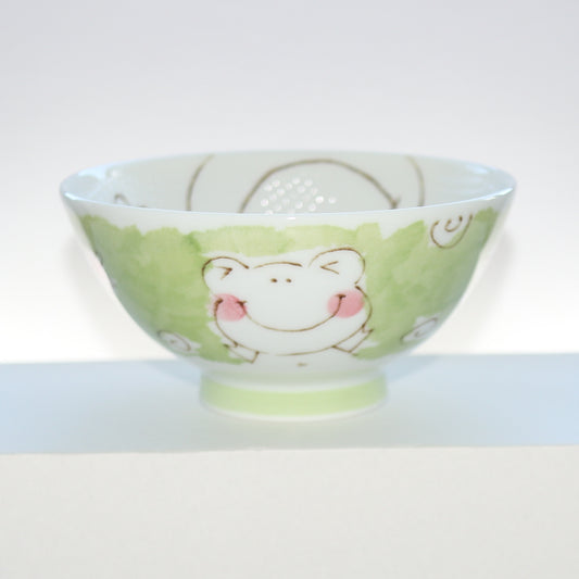 Bowl Smile Animal Frog Kids Rice Bowl 11cm Mino Ware Made in Japan
