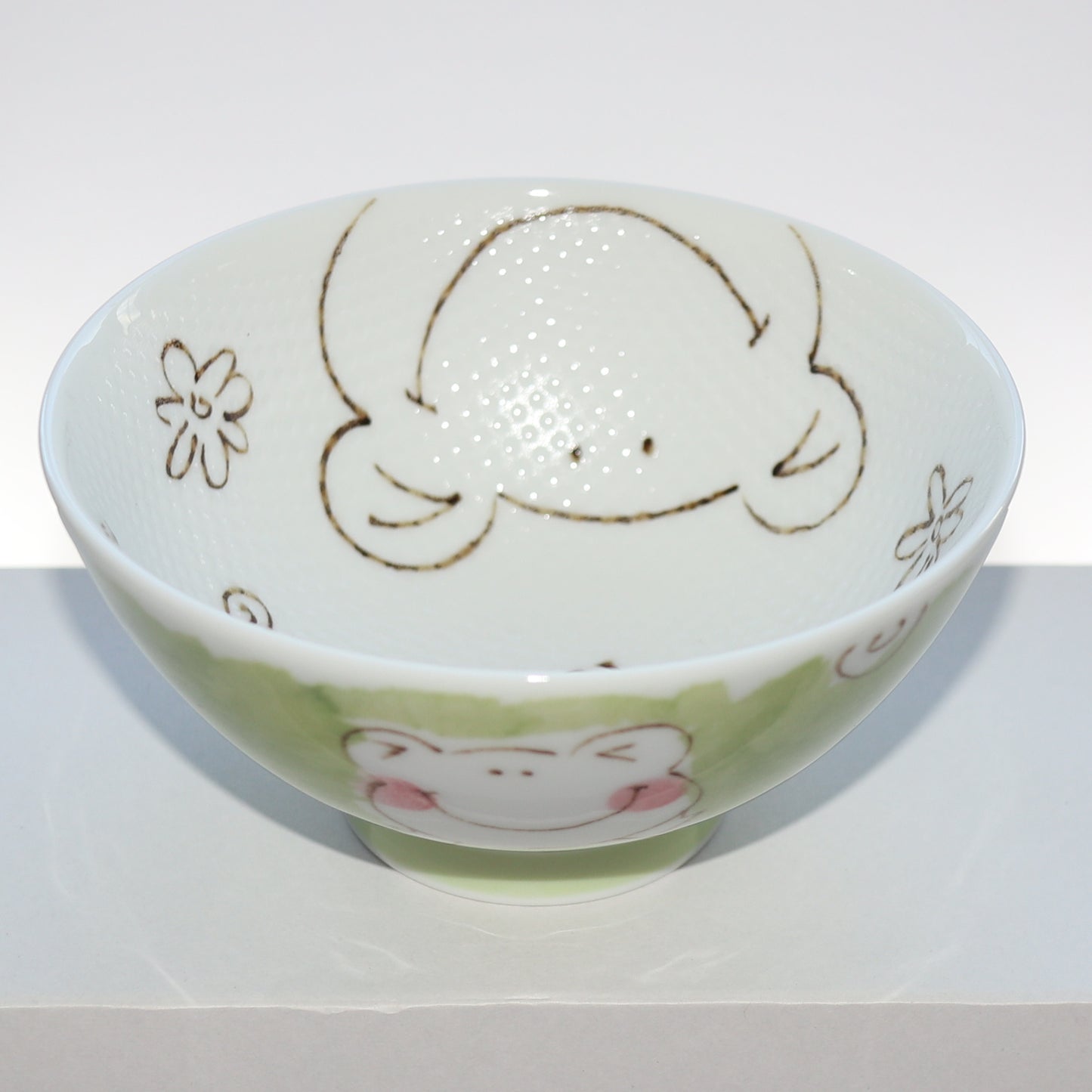 Bowl Smile Animal Frog Kids Rice Bowl 11cm Mino Ware Made in Japan