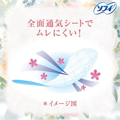 Unicharm Sofy Kiyora Pantyliners Natural floral fragrance (72 Pads) (Made in Japan)