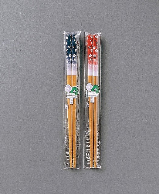 Soot Bamboo Chopsticks Sakura Fubuki 19.5cm (Made in Japan)