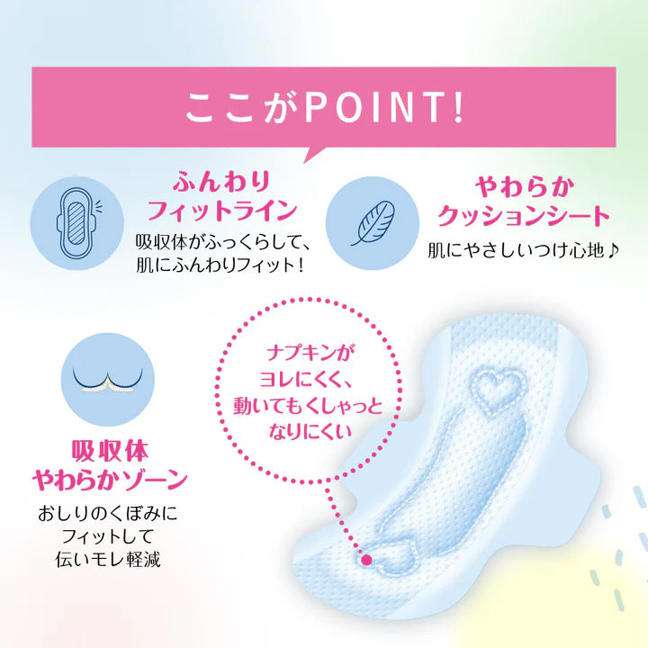Diao-paper Elis New bare skin feeling 29cm Standard-Heavy Night No-wings 10pcs × 2pack