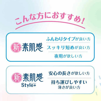 Diao-paper Elis New bare skin feeling Standard-Heavy Day With Wings 20.5cm individual paper package 20pcs × 2pack (Made in Japan)