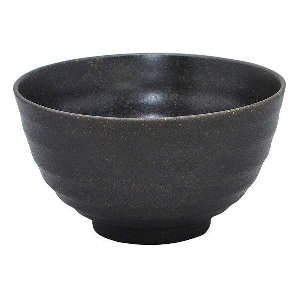 Mino Ware Black Rice Bowl (Made in Japan)