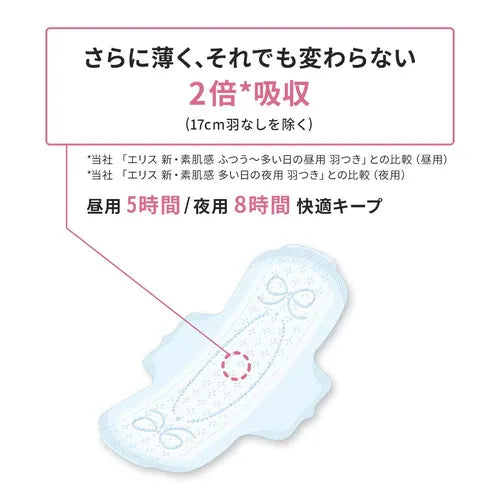 Elis Compact Guard Night Pads 29cm with Wings, 30 Count (Daio Paper, Made in Japan)