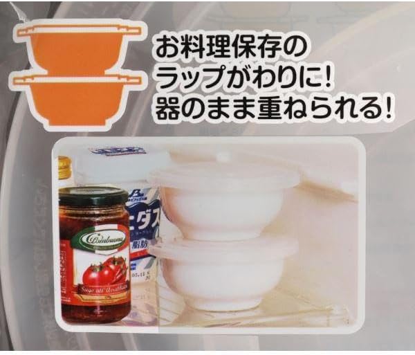 Sanada Seiko Reusable Microwave Food Covers Large & Small 2 pcs (Made in Japan)