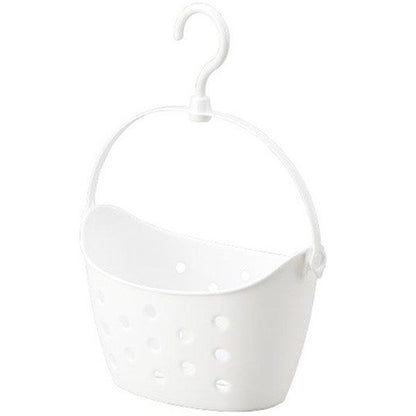 Inomata Pinch Basket Wide White Peg Storage Basket (Made in Japan)