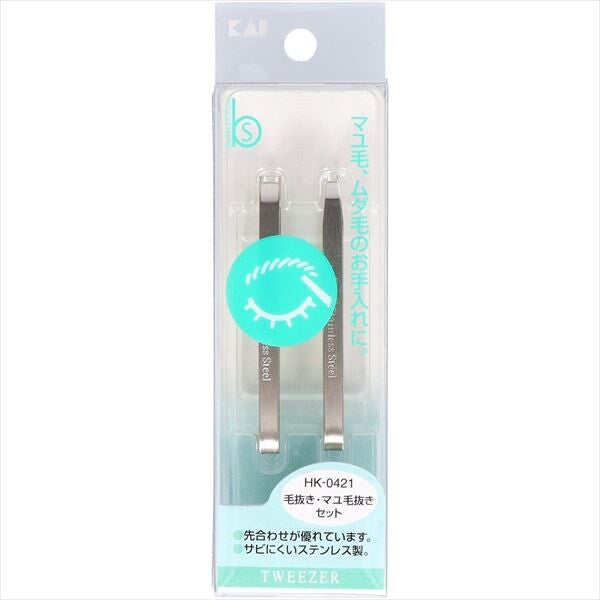 貝印眉毛拔毛夾套裝 HK0421（化妝工具）