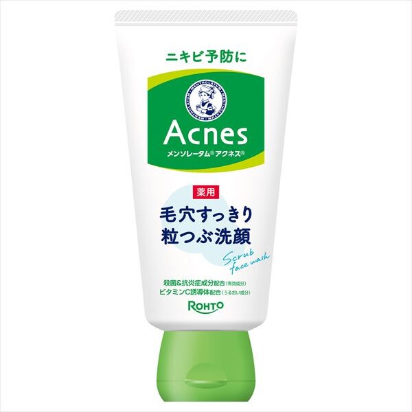Rohto曼秀雷敦 Acnes 藥用毛孔淨透磨砂潔面（潔面／卸妝）