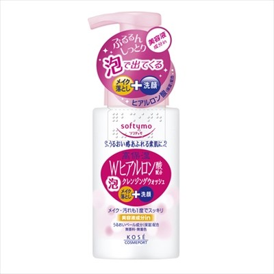 KOSE CosmeportSoftymo 泡沫卸妝潔面（雙重透明質酸）