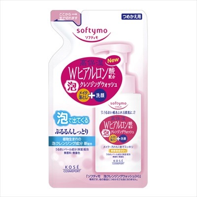 KOSE CosmeportSoftymo 泡沫卸妝潔面（雙重透明質酸）補充裝