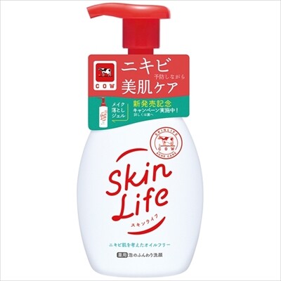 牛乳石鹸共進社Skinlife 藥用輕柔泡沫潔面（附按壓泵）