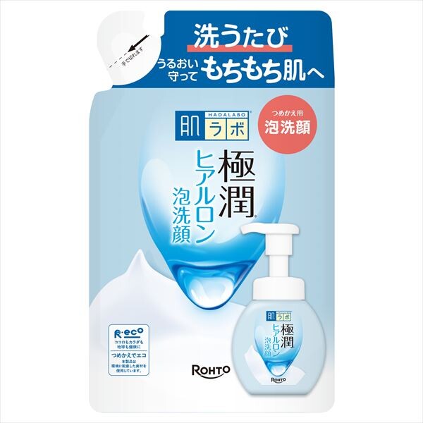 Rohto肌研 極潤透明質酸泡沫潔面（補充裝）潔面／卸妝
