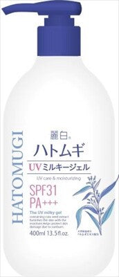 熊野油脂麗白 薏仁防曬保濕乳液啫喱 SPF31 PA+++（泵裝大容量）