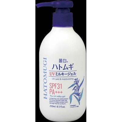 熊野油脂麗白 薏仁防曬保濕乳液啫喱 SPF31 PA+++（泵裝）