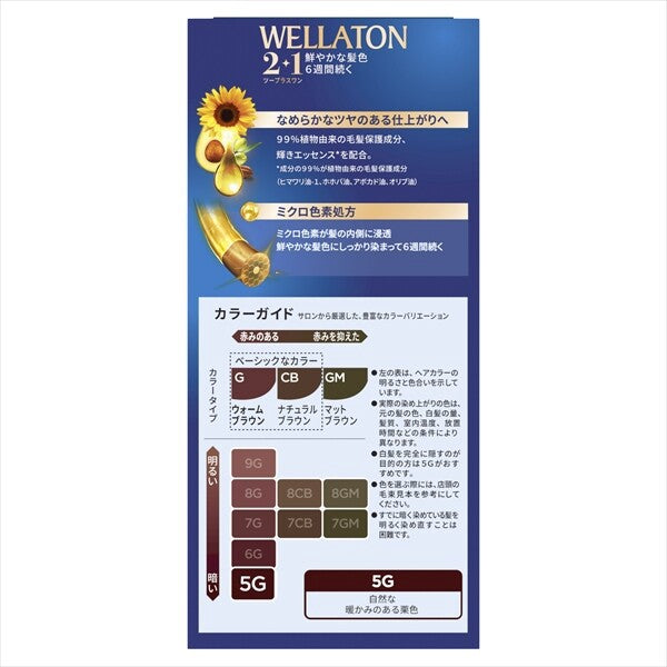 HFCWella Tone 2+1 液狀染髮劑 5G（白髮專用）