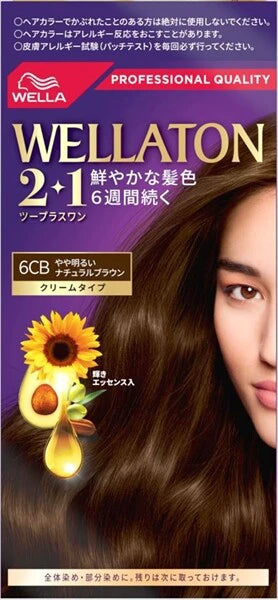 HFCWella Tone 2+1 面霜型染髮霜 6CB 色號