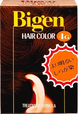 Bigen 染髮劑 4G 自然栗色（遮白髮用）