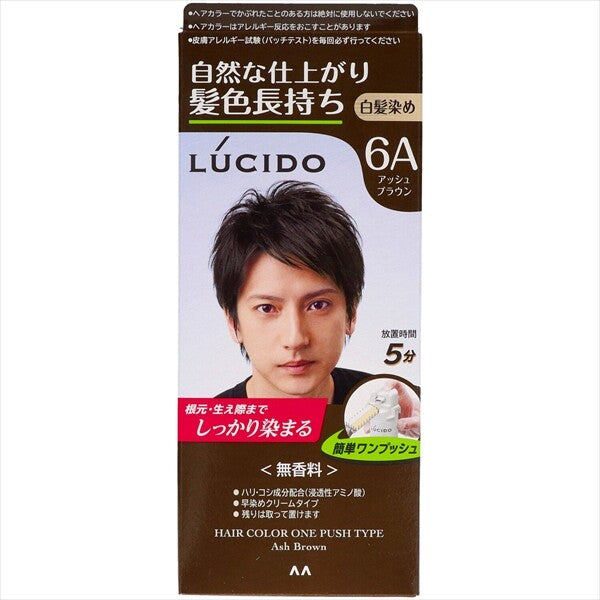 MandomLUCIDO 一按式護理染髮劑（霧灰啡）染髮