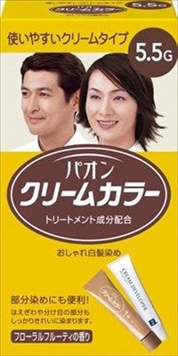 PAON 面霜染髮劑 5.5G（白髮用）