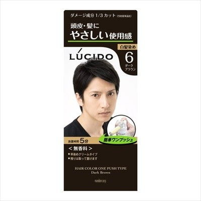 MandomLUCIDO 一按式護理染髮劑（深棕色）