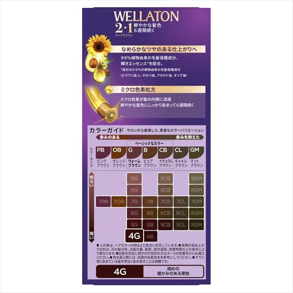 HFCWELLATON 2+1 面霜型染髮劑（遮蓋白髮用）