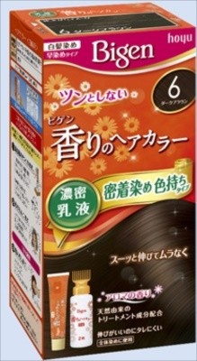 Bigen 香氛染髮乳液 6 深啡色（遮白髮用）