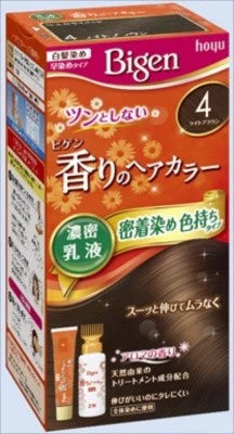 Bigen 香氛染髮乳液 4 淺啡色（白髮專用）