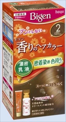Bigen 香氛染髮乳液 2 號（更明亮淺啡色）遮白髮用