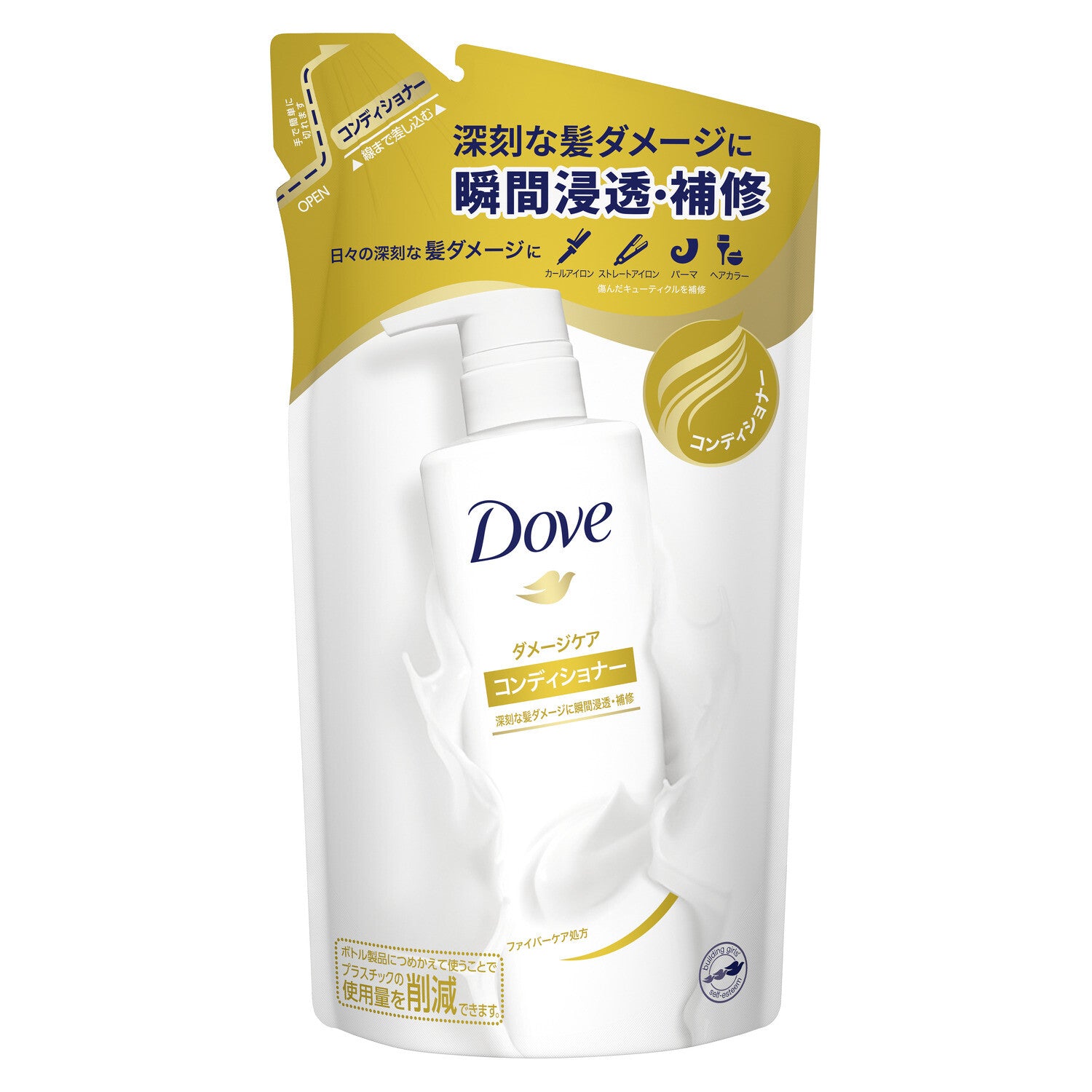 Dove 多芬 損傷修護護髮素 補充裝